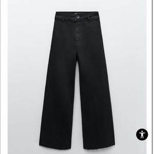 Zara Marine Straight Jeans in black